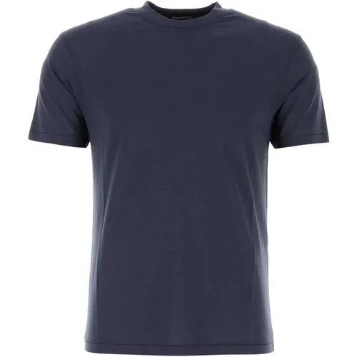 Tom Ford - Tops > T-Shirts - Blue - Tom Ford - Modalova