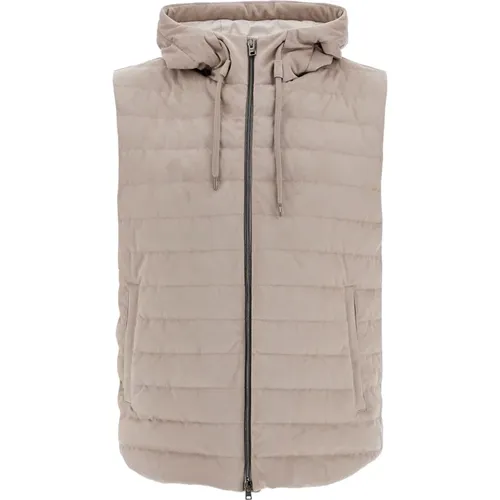 Herno - Jackets > Vests - Beige - Herno - Modalova