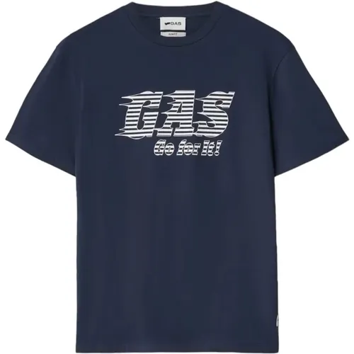 GAS - Tops > T-Shirts - Blue - GAS - Modalova