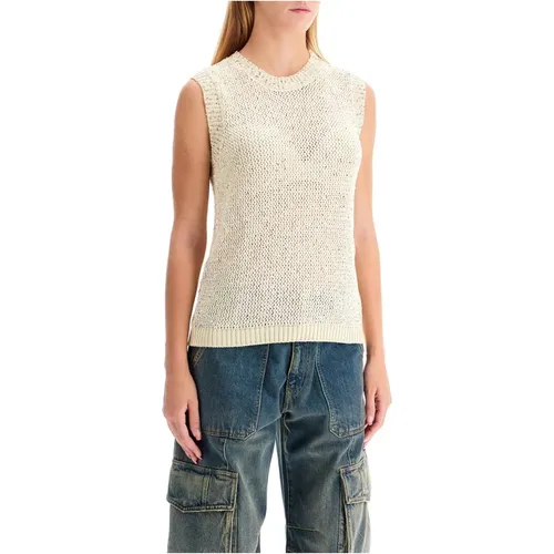 Tops > Sleeveless Tops - - Golden Goose - Modalova