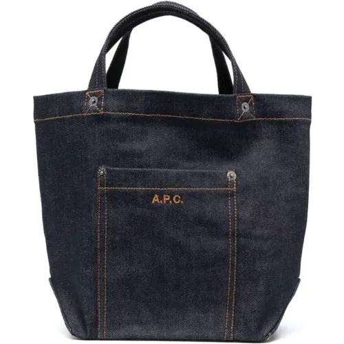 A.p.c. - Bags > Tote Bags - Blue - A.p.c. - Modalova