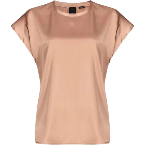 Pinko - Tops > T-Shirts - Brown - pinko - Modalova