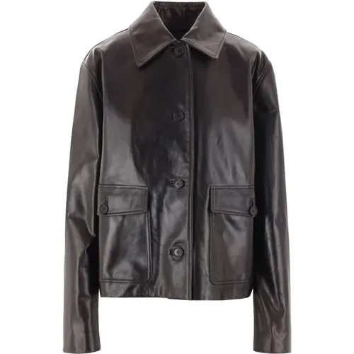 Jackets > Leather Jackets - - Loewe - Modalova