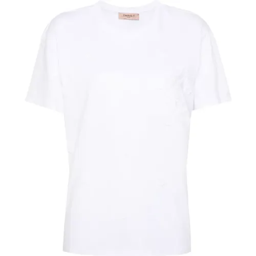 Twinset - Tops > T-Shirts - White - Twinset - Modalova