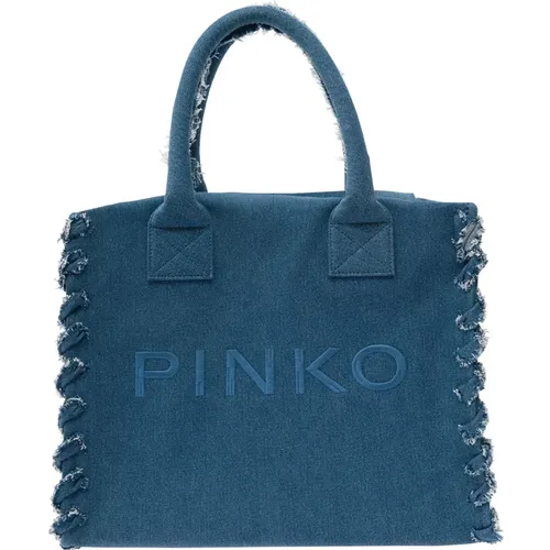 Pinko - Bags > Tote Bags - Blue - pinko - Modalova