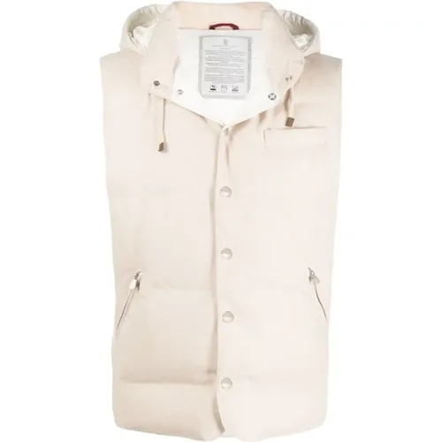 Jackets > Vests - - BRUNELLO CUCINELLI - Modalova