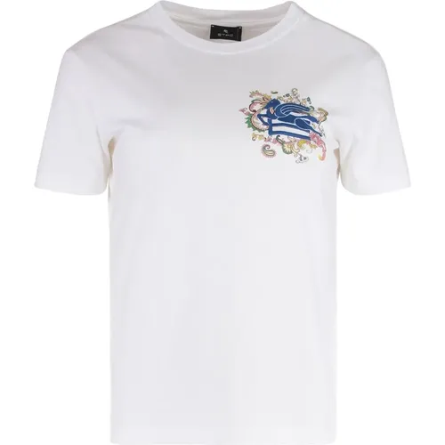 Etro - Tops > T-Shirts - White - ETRO - Modalova