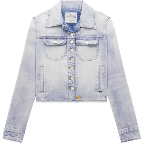 Jackets > Denim Jackets - - Courrèges - Modalova