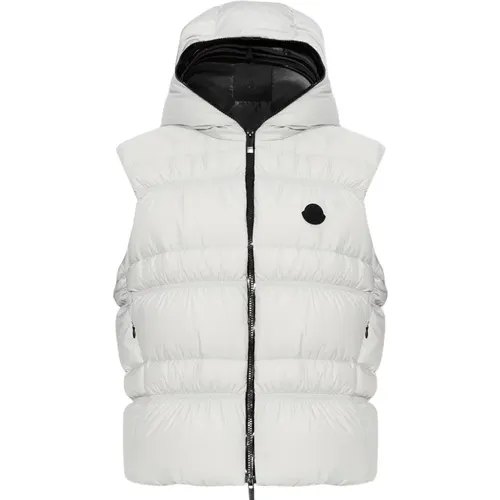 Moncler - Jackets > Vests - Gray - Moncler - Modalova