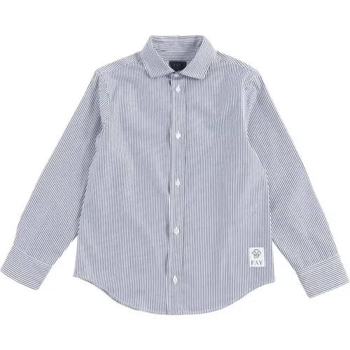 Fay - Kids > Tops > Shirts - Blue - Fay - Modalova