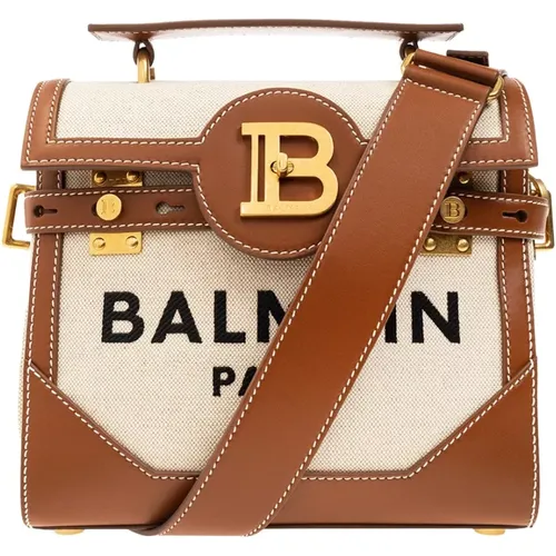 Balmain - Bags > Handbags - Beige - Balmain - Modalova