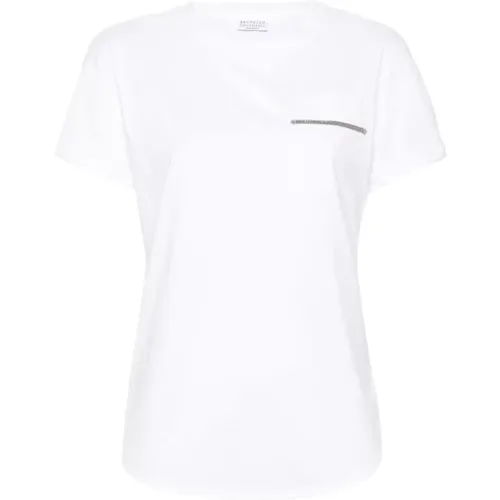 Tops > T-Shirts - - BRUNELLO CUCINELLI - Modalova