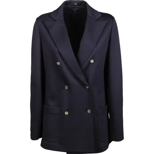 Fay - Coats > Trench Coats - Blue - Fay - Modalova