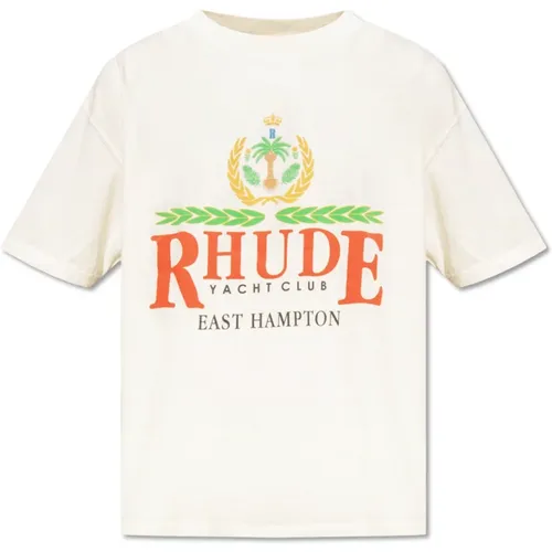 Rhude - Tops > T-Shirts - Beige - Rhude - Modalova