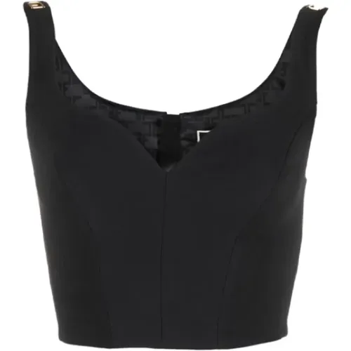 Tops > Sleeveless Tops - - Elisabetta Franchi - Modalova