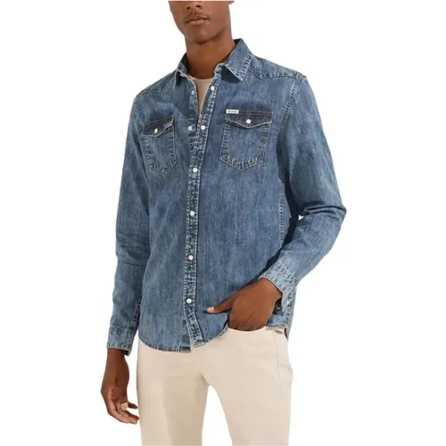 Shirts > Denim Shirts - - Guess - Modalova