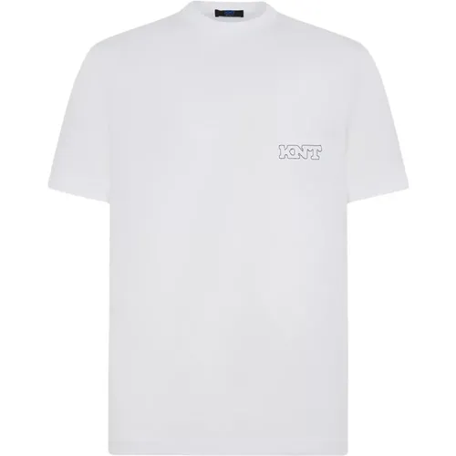 Kiton - Tops > T-Shirts - White - Kiton - Modalova