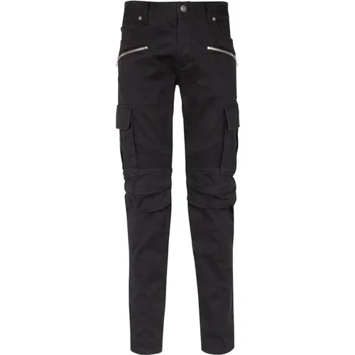 Trousers > Straight Trousers - - Balmain - Modalova