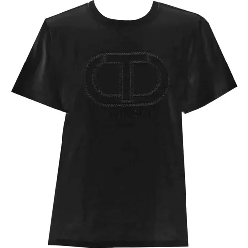 Twinset - Tops > T-Shirts - Black - Twinset - Modalova