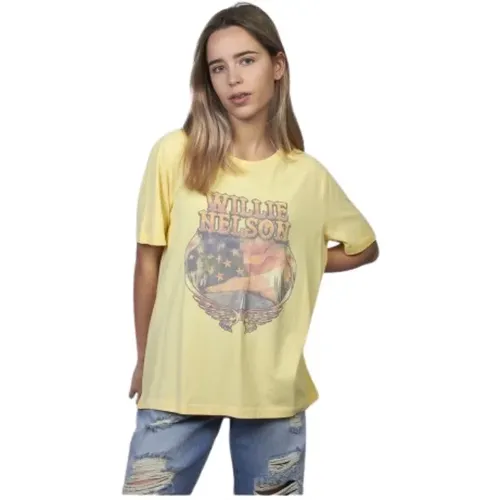 Only - Tops > T-Shirts - Yellow - Only - Modalova