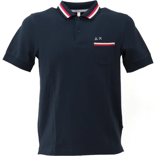 Sun68 - Tops > Polo Shirts - Blue - Sun68 - Modalova