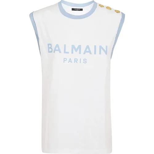 Tops > Sleeveless Tops - - Balmain - Modalova