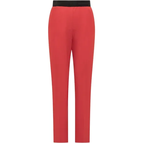 Msgm - Trousers > Chinos - Red - Msgm - Modalova