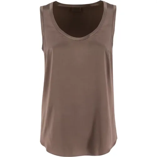 Tops > Sleeveless Tops - - BRUNELLO CUCINELLI - Modalova