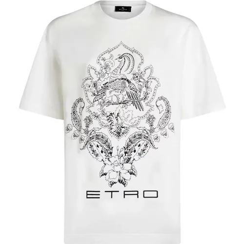 Etro - Tops > T-Shirts - White - ETRO - Modalova