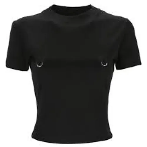 Mugler - Tops > T-Shirts - Black - Mugler - Modalova