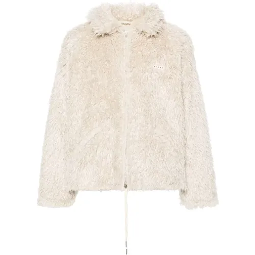 Jackets > Faux Fur & Shearling Jackets - - Marni - Modalova