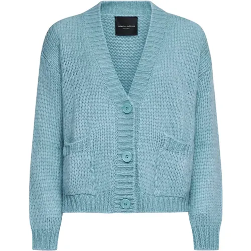 Knitwear > Cardigans - - Roberto Collina - Modalova