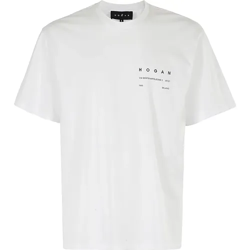 Hogan - Tops > T-Shirts - White - Hogan - Modalova