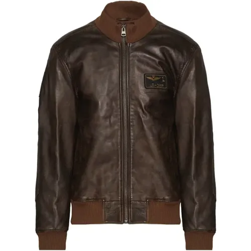 Jackets > Leather Jackets - - aeronautica militare - Modalova