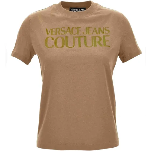 Versace - Tops > T-Shirts - Brown - Versace - Modalova