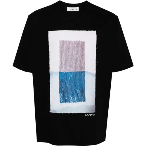 Lanvin - Tops > T-Shirts - Black - Lanvin - Modalova