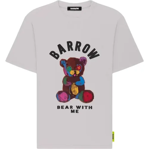 Barrow - Tops > T-Shirts - Gray - Barrow - Modalova