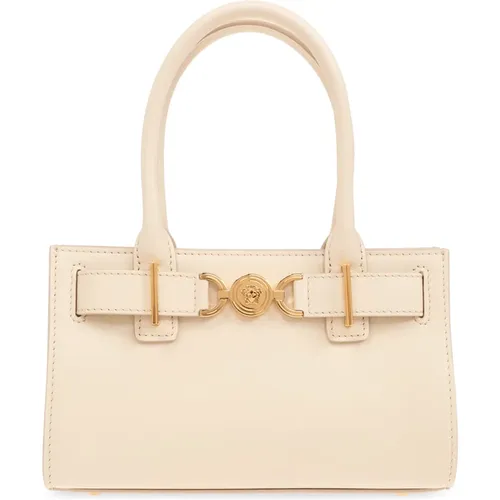 Versace - Bags > Handbags - Beige - Versace - Modalova