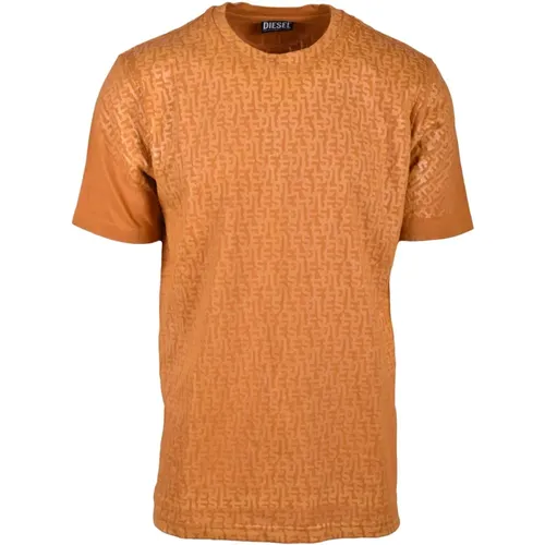 Diesel - Tops > T-Shirts - Orange - Diesel - Modalova