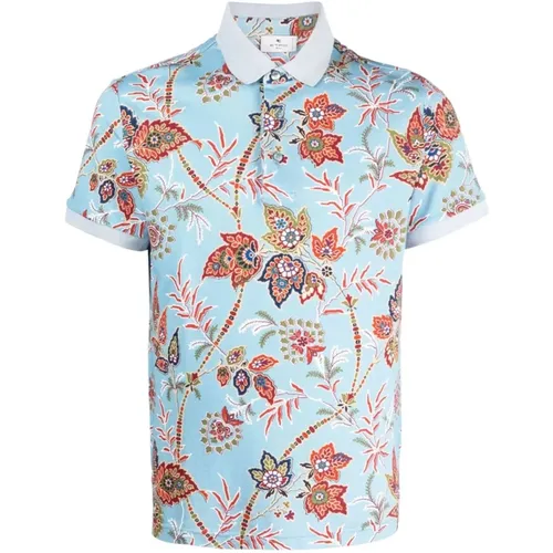 Etro - Tops > Polo Shirts - Blue - ETRO - Modalova