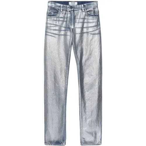 Jeans > Straight Jeans - - Msgm - Modalova