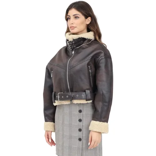 Jackets > Faux Fur & Shearling Jackets - - ViCOLO - Modalova