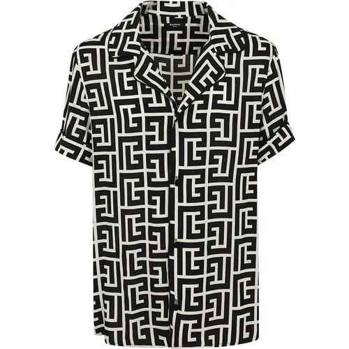 Shirts > Short Sleeve Shirts - - Balmain - Modalova