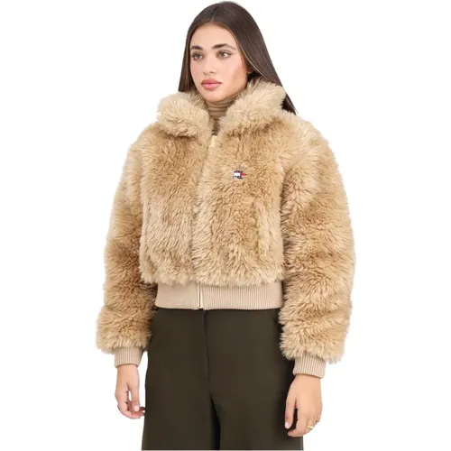 Jackets > Faux Fur & Shearling Jackets - - Tommy Jeans - Modalova