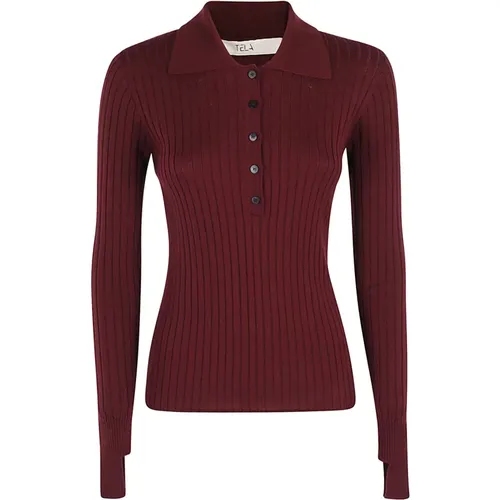 Tela - Tops > Polo Shirts - Red - Tela - Modalova