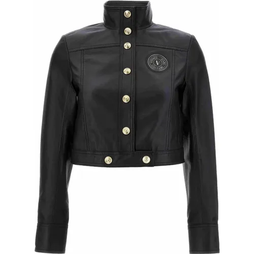Jackets > Leather Jackets - - Versace Jeans Couture - Modalova