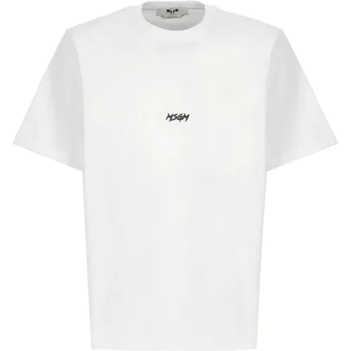 Msgm - Tops > T-Shirts - White - Msgm - Modalova