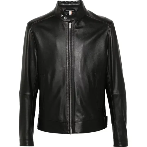 Jackets > Leather Jackets - - Hugo Boss - Modalova