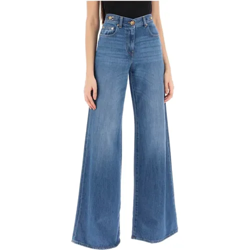 Jeans > Wide Jeans - - Versace - Modalova