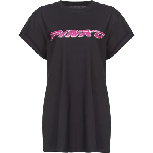 Pinko - Tops > T-Shirts - Black - pinko - Modalova